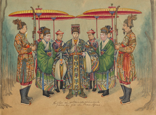 Vua Thành Thái tại lễ tế đàn Nam Giao