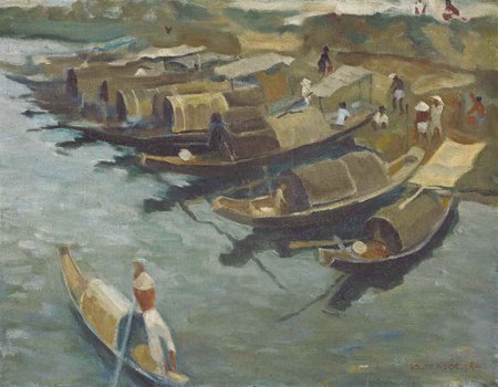 Thuyền trên sông Hương, 1935