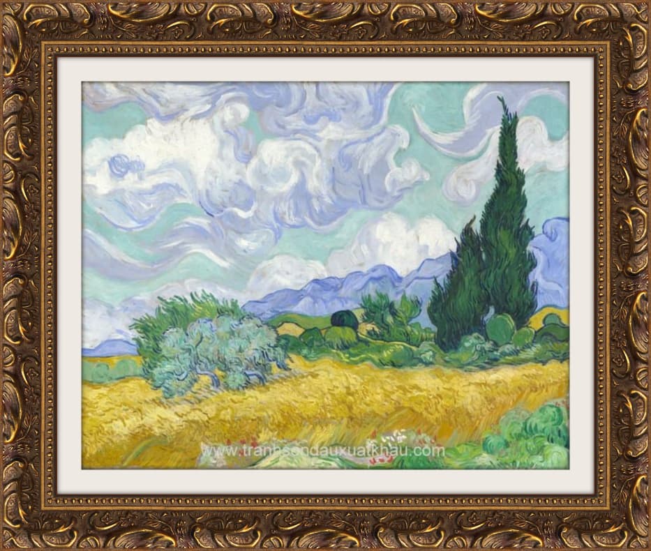 A Wheatfield, with Cypresses - GOG-08
