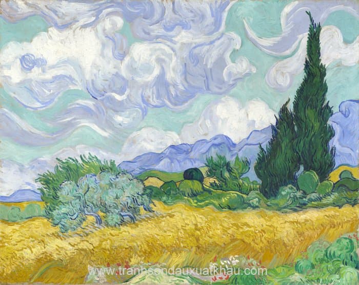 A Wheatfield, with Cypresses - GOG-08